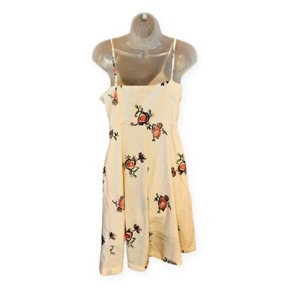 English Factory Cream Floral Dress sz M - Picture 3 of 6